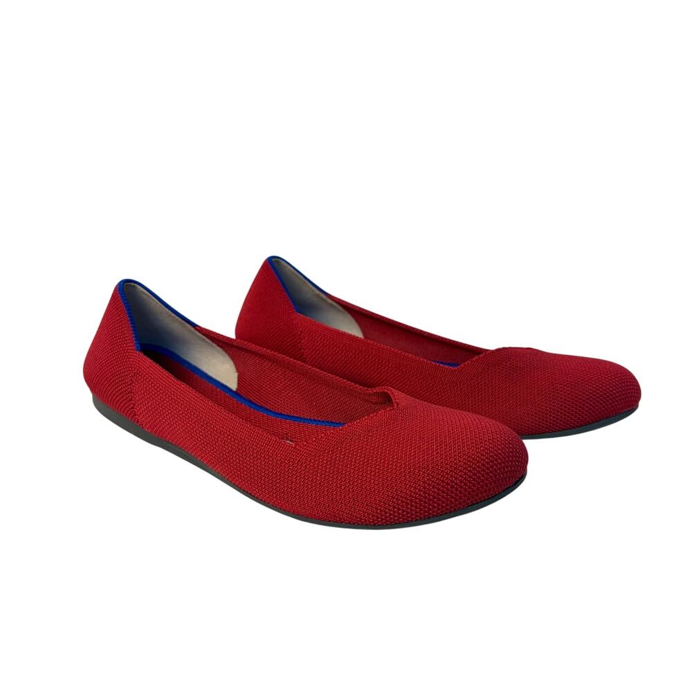 Rothy's womens red The Daily flat shoes. Size W6. Never worn. ballet flat